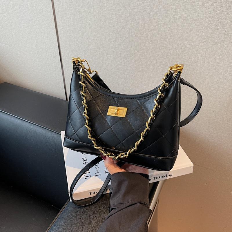 Retro diamond dumpling bag women's summer new fashion exquisite chain shoulder bag niche messenger bag