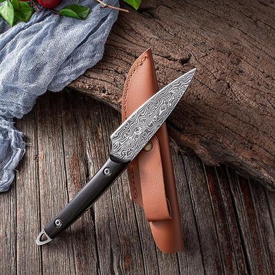 Damascus Pattern Stainless Steel Forged Kitchen Fruit Knife Boning Knife Meat Cleaver