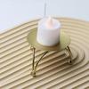 Metal Candle Holder with Iron Plate Base Perfect for Home Decor Craft Projects Artisan Gifts and Wedding Celebrations Enhances