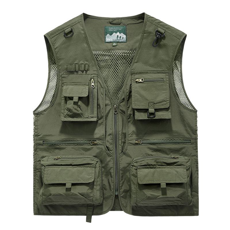 Men's Four-Season Multi-Pocket Outdoor Fishing and Photography Vest