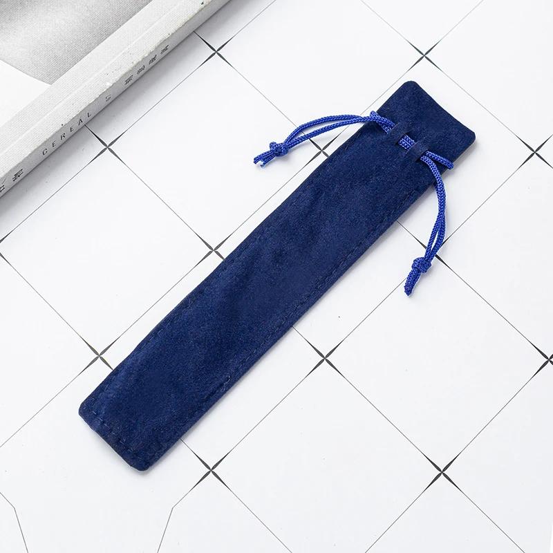50 Pcs Velvet Pen Pouches Soft Drawstring Pencil Cases for School/Office, Gift Packaging, Student Stationery Organizer