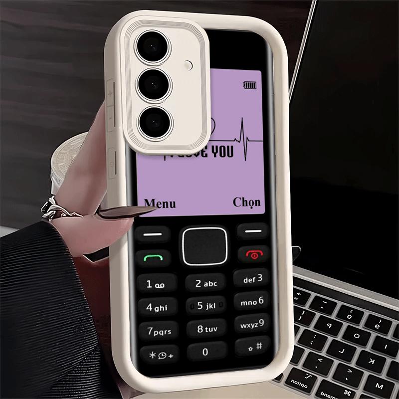 Phone Case for Samsung Galaxy A17 A16 A15 A14 A13 Funny Retro Callphone A56 A36 A26 A55 A35 A25 A54 A34 A24 A53 A33 A23 A07 A06