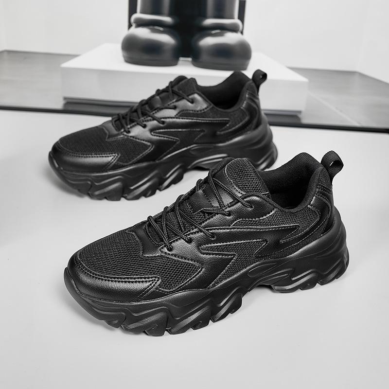 

2025 новая весенне-осенняя сетчатая спортивная обувь для бега, папины кроссовки, молодежные, для увеличения роста, износостойкие, модные, внешнеторговая генерация 39