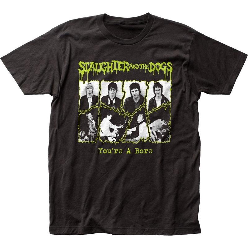 Slaughter and The Dogs You're A Bore Unisex T-shirt Music Classic Band Tee Black