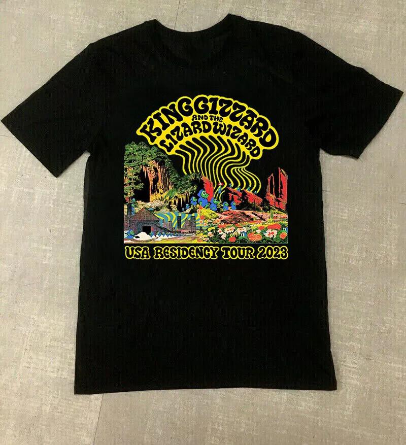 King Gizzard and the Lizard Wizard Tour 2023 T-Shirt All Size S-5XL Unisex T-Shirt XXXL