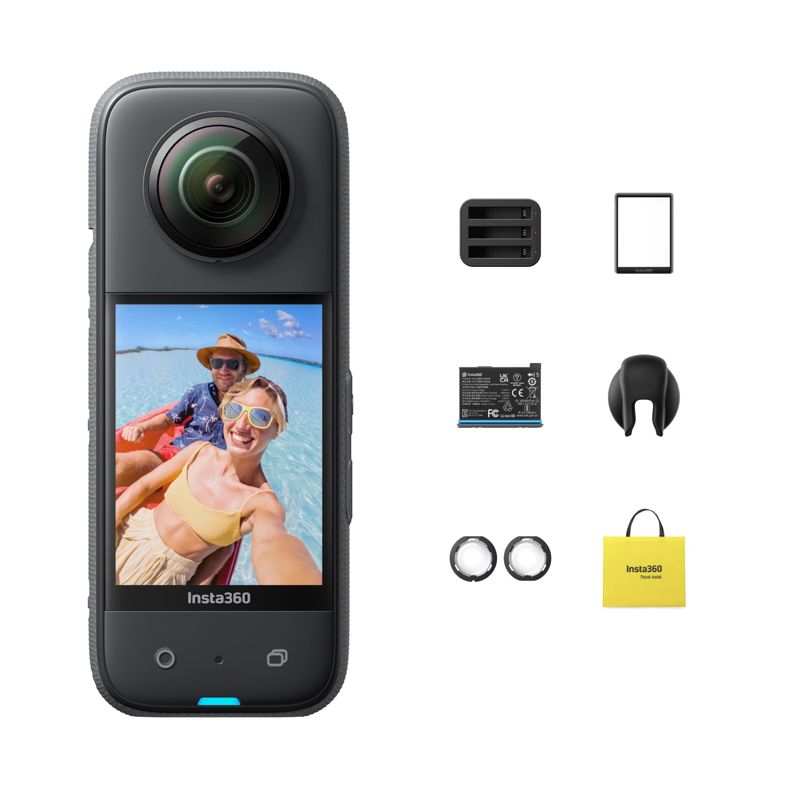 

Insta360 X3 360 Degree Camera Action Camera New Inch 48MP Sensor IPX8 Waterproof 360 Degree Video 72MP 360 Degree Photo Image Stabilization Active HDR