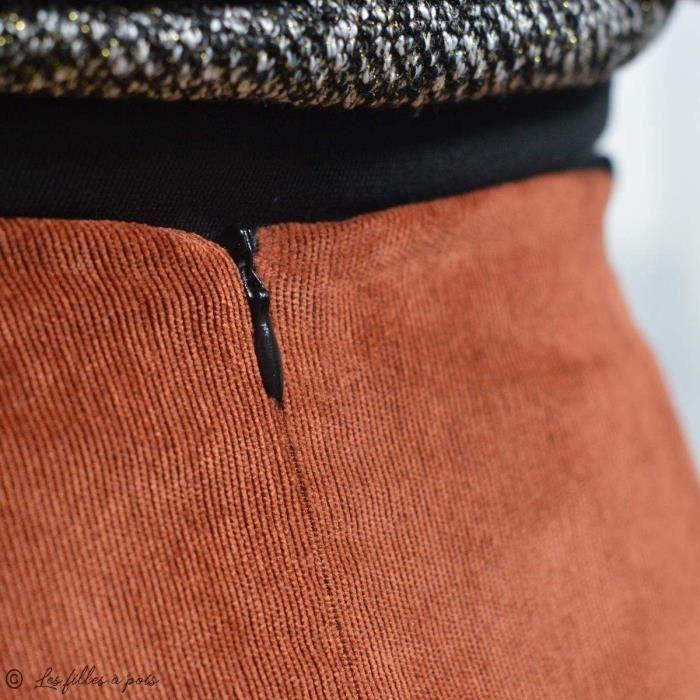 Fermeture Éclair - ECLAIR - Invisible - Oeko-Tex - Bordeaux - 22 cm