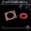 LECART Applicabile ad Accessori Auto Lexus RX 350 450h Misto Lucido Orologio Copertura Decorativa Decorazione Adesivi RX Metallo Decorazione Interni Auto Donne