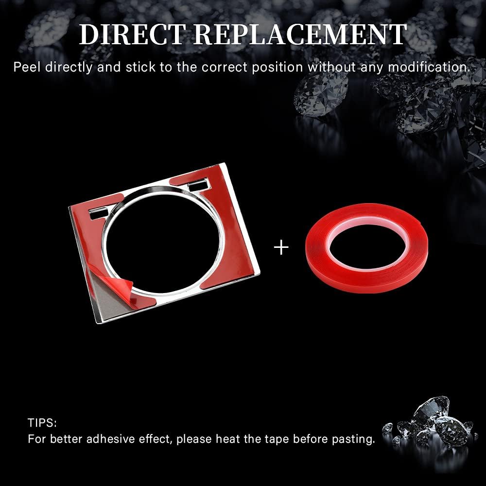 LECART Applicable to Lexus Car Accessories RX 350 450h Mixed Shiny Clock Decorative Cover Decoration RX Stickers Metal Car Interior Decoration Women