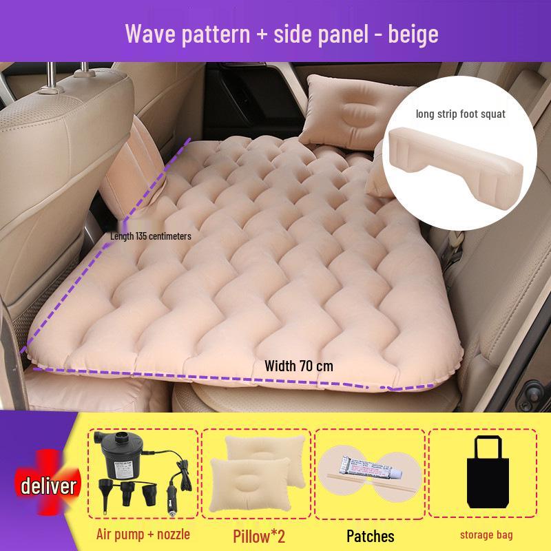 Car Back Seat Inflatable Mattress - Travel Air Cushion Bed