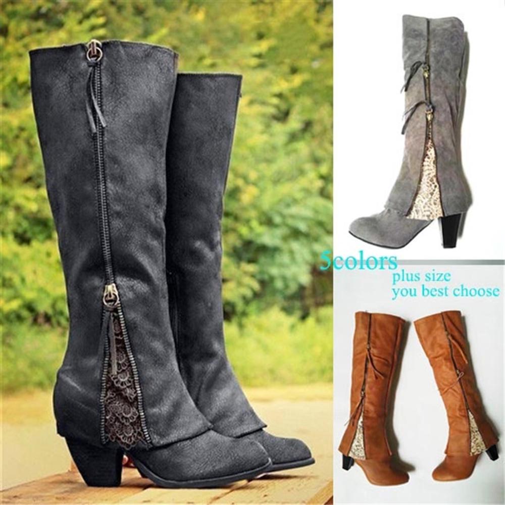 tall fold over boots
