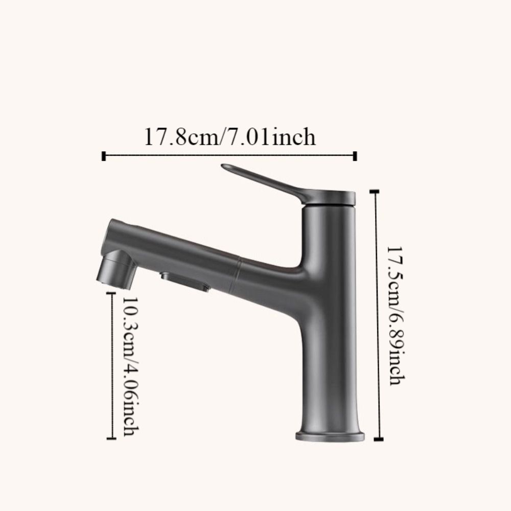 3 Patterns Pull Out Taps Faucet with Pull Down Spray Bathroom Kitchen Faucet   Bathroom Sink