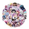 74 K-Pop & Demon Hunter Graffiti Stickers: Cartoon Animation Characters, Creative DIY Sets