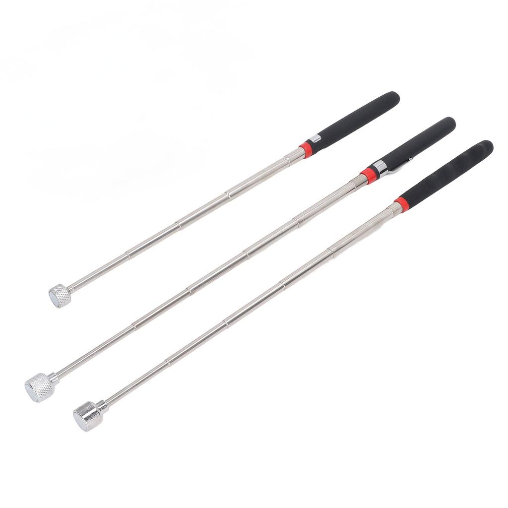 3Pcs Telescoping Magnetic Pickup Tool 10LB 15LB 20LB Retractable Pick Up Pen Kit for Garage Factory