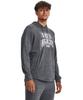 UA Rival Terry Graphic HD Pitch Gray Full Heather White SM [Under Armour]