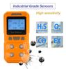 Handheld Portable High Precision 4-in-1 Gas Detector - Combustible & Toxic Hazardous Gas Meter O2 CO H2S Analyzer Rechargeable
