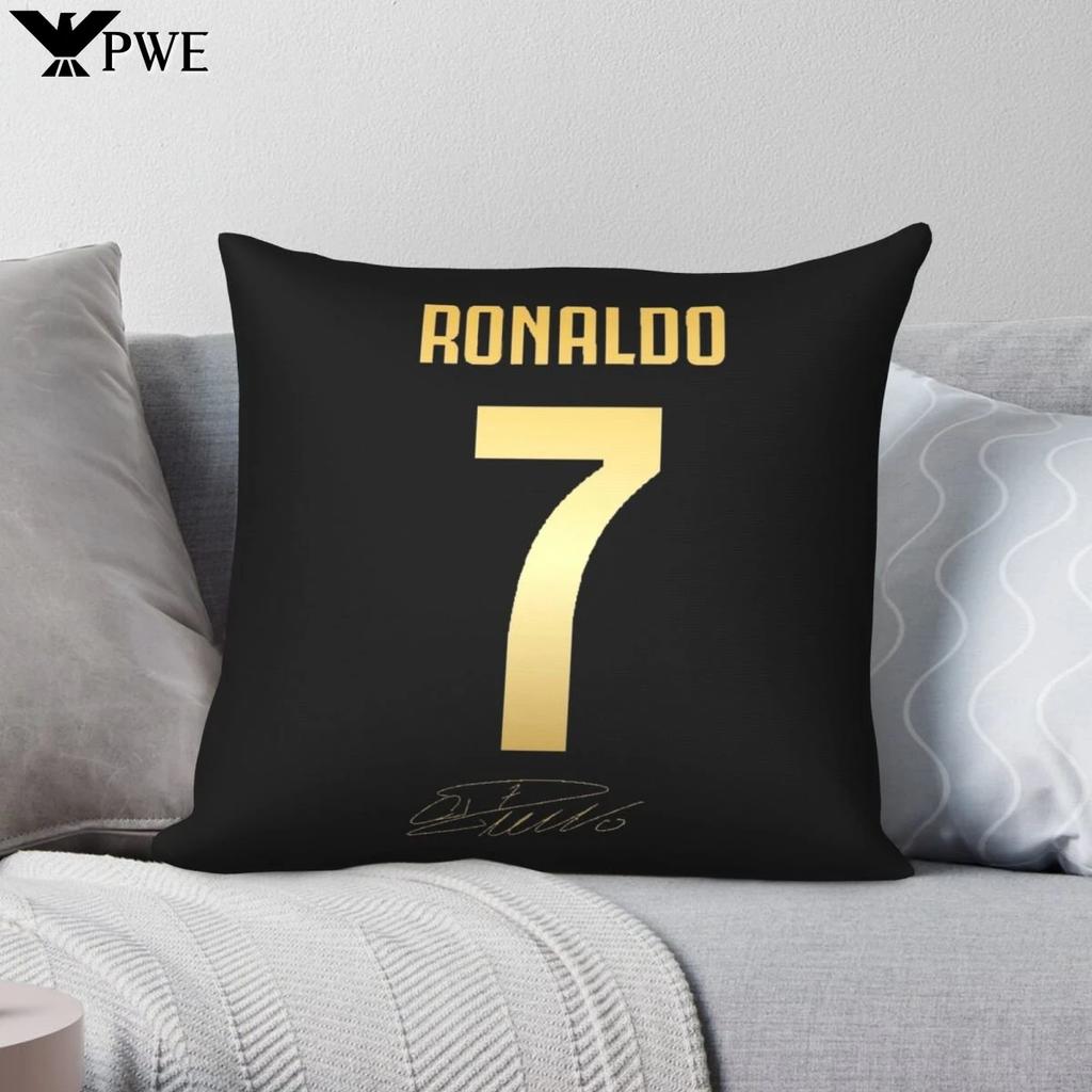 Cr7 Cristiano Ronaldo Pillowcase Polyester Linen Velvet Printed Zip Decor Pillow Case Sofa Seater Cushion Cover
