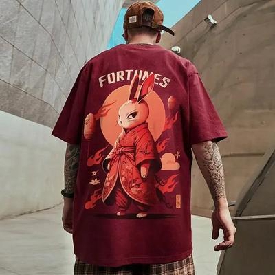 Summer New Casual Loose T-shirt Short Sleeved Men's Fashion Loose Printing Large 8XL Hip Hop Couple Wear Half Sleeve Cotton Top
