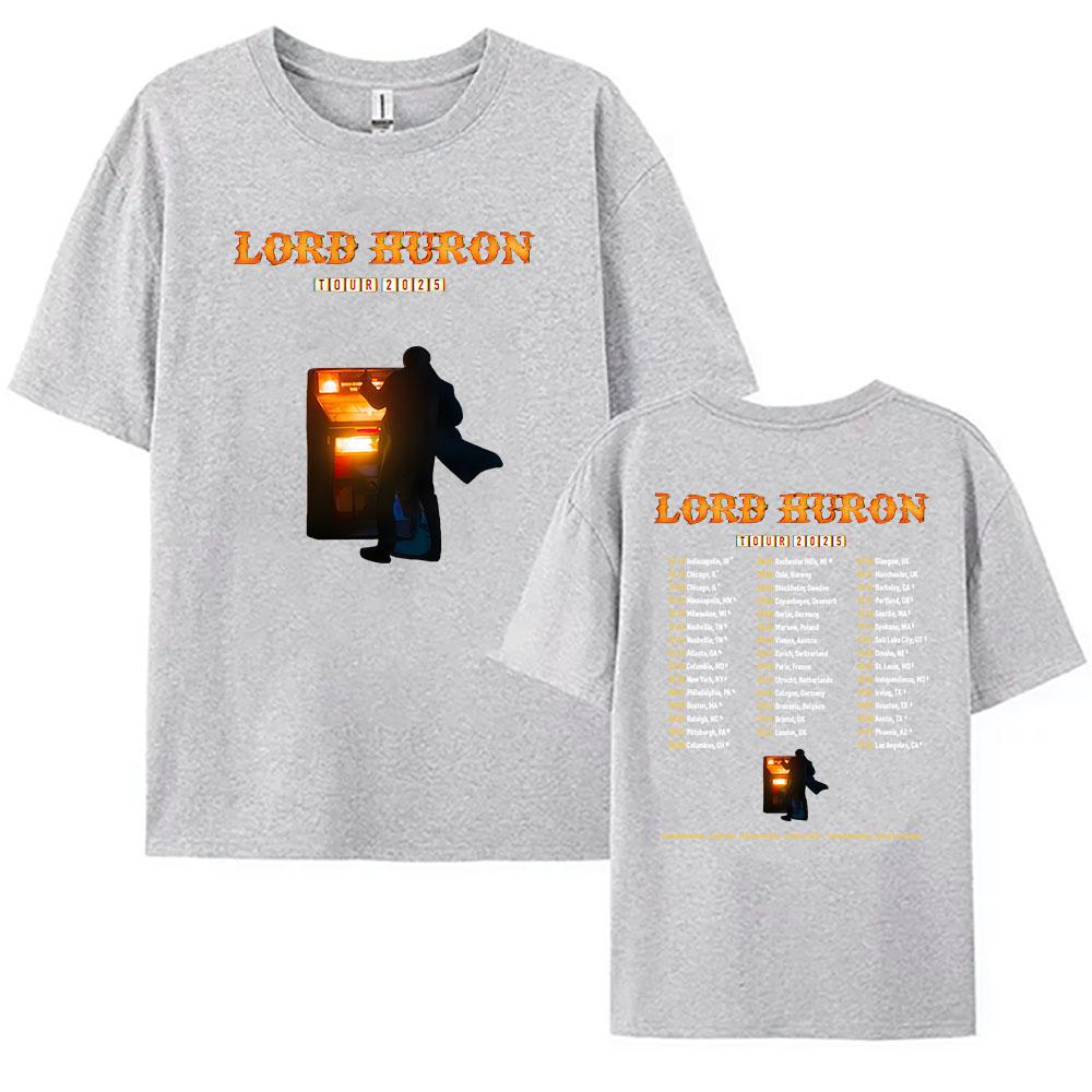 Lord Huron Tour 2025 T-shirt Rock Band Fashion Unisex Streetwear Hip Hop Casual Men Tshirts Summer Male T Shirt Graphic Clothing