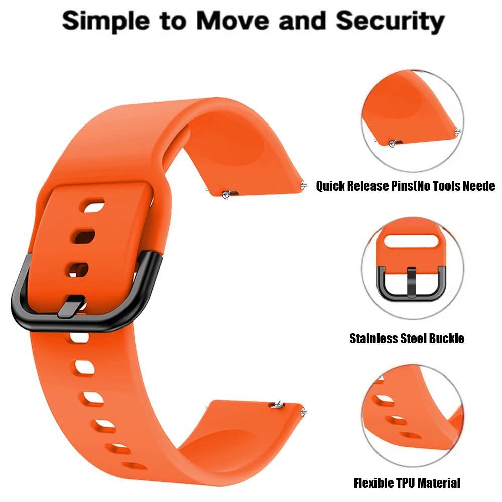 20 mm/22 mm Band für Amazfit GTS/2/2e/3/4 GTS2 Mini/GTR 4/3/Pro/47 mm/GTR2/2e/stratos 2/3 Silikonarmband Amazfit Bip Uhrenarmband