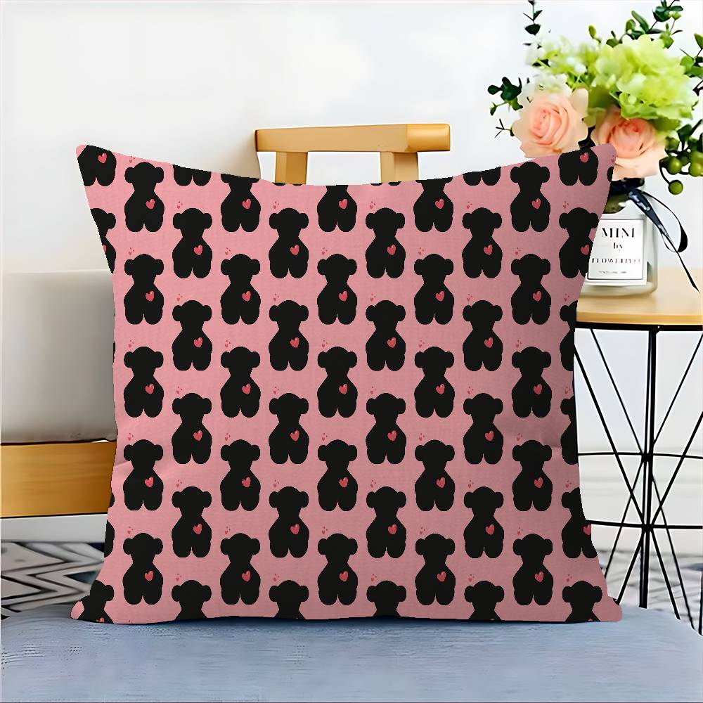 Cute T-TOUSes Bear Pillow Cushion Cover Pillowcase Living Room Sofa Home Decor Customized