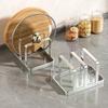 Combinazione Organizzatore Salvaspazio per Coperchio Pentola in Acciaio Inossidabile e Tagliere - Robusto Supporto da Banco, Organizer da Cucina
