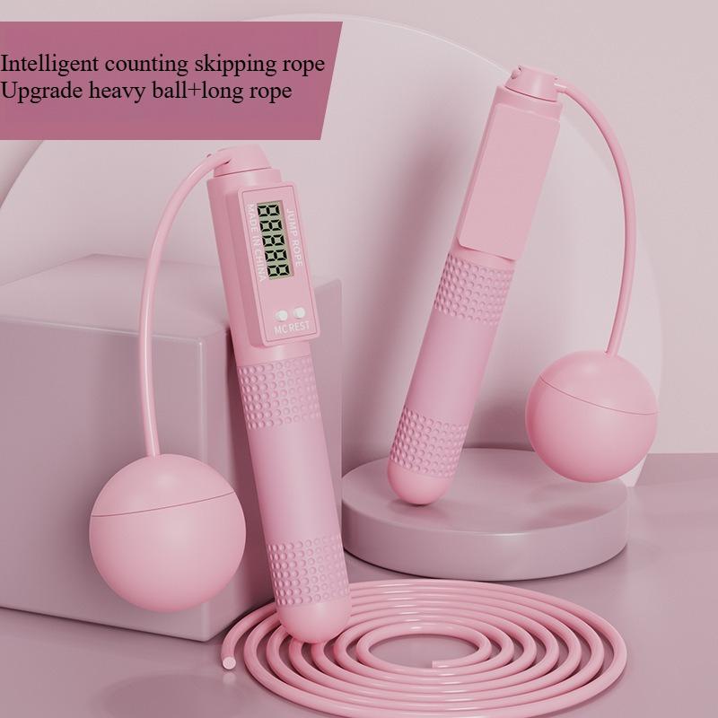 Fitness shaping weight loss exercise adult fat burning weight bearing counting skipping rope