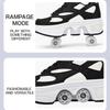 Teenagers  Skate Shoes Four-wheel Dual-use Roller Skates Double Row Walking Shoes for Kids