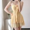 Elegant Sweet Style Slimming Resort Swimsuit with Conservative Skirt - Versatile Women's Swimwear