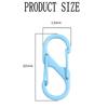 12Pcs Zipper Clip S Carabiner Clips Small Alloy Snap Hook Anti Theft Mini Dual Wire Gate Interlocking Keychain Clip Attachment