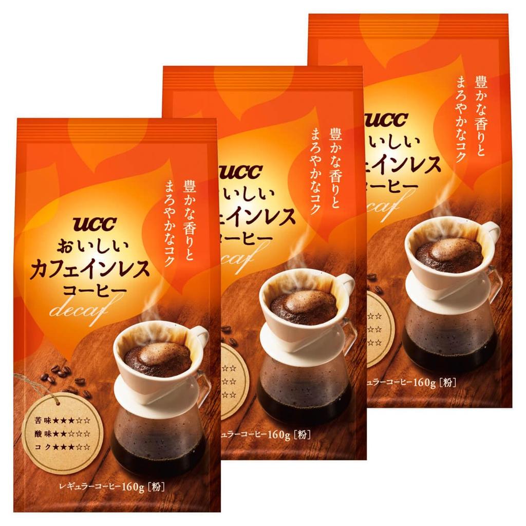 O I S I Decaffeinated UCC Delicious Decaffeinated Coffee 160g x 3 Regular Coffee (Powder)