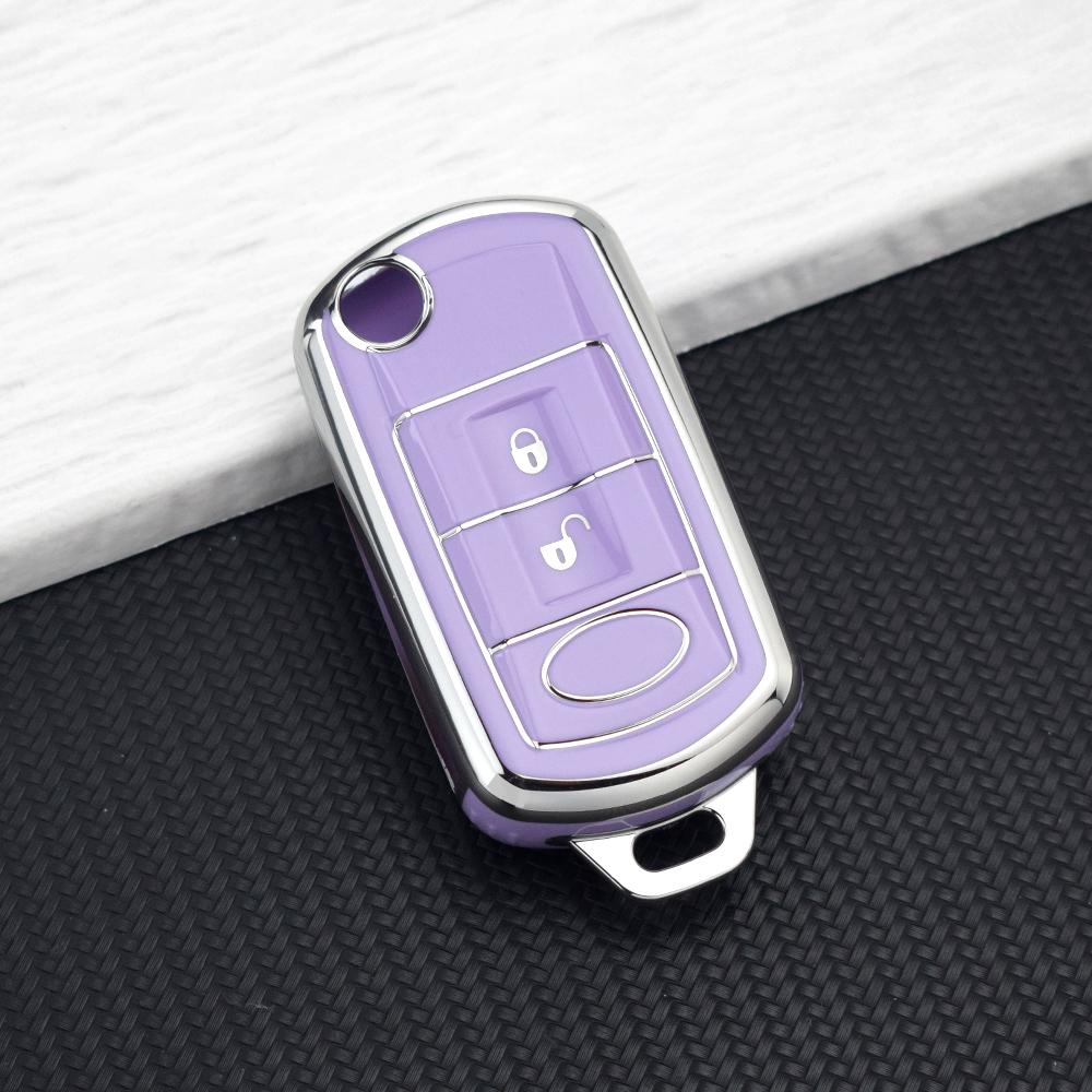 

3 Buttons TPU Car Remote Key Case Cover for Land Rover Range Rover Sport Discovery LR3 Auto Key Fob Holder Keychain Accessories