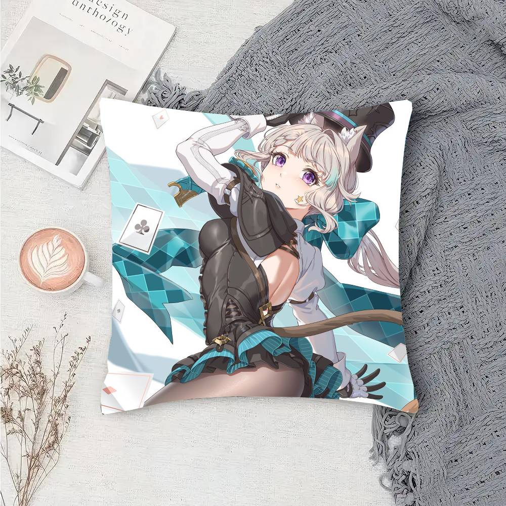 

Линнет Аниме Игра Genshin Impact Наволочка Чехол для Подушки для Дивана Комната Домашнее Украшение 12x12Inch