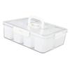 Divided Serving Tray with Lid and Handle Plastic Sealed 8 Compartment Clear Snack Fruit Container Tray Food Storage Box