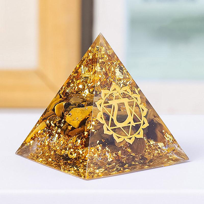 7Pcs Pyramid Set With Gift Box 3Cm Natural  Stone Pyramid  Energy Tower Home Decorative Ornament Home Decor