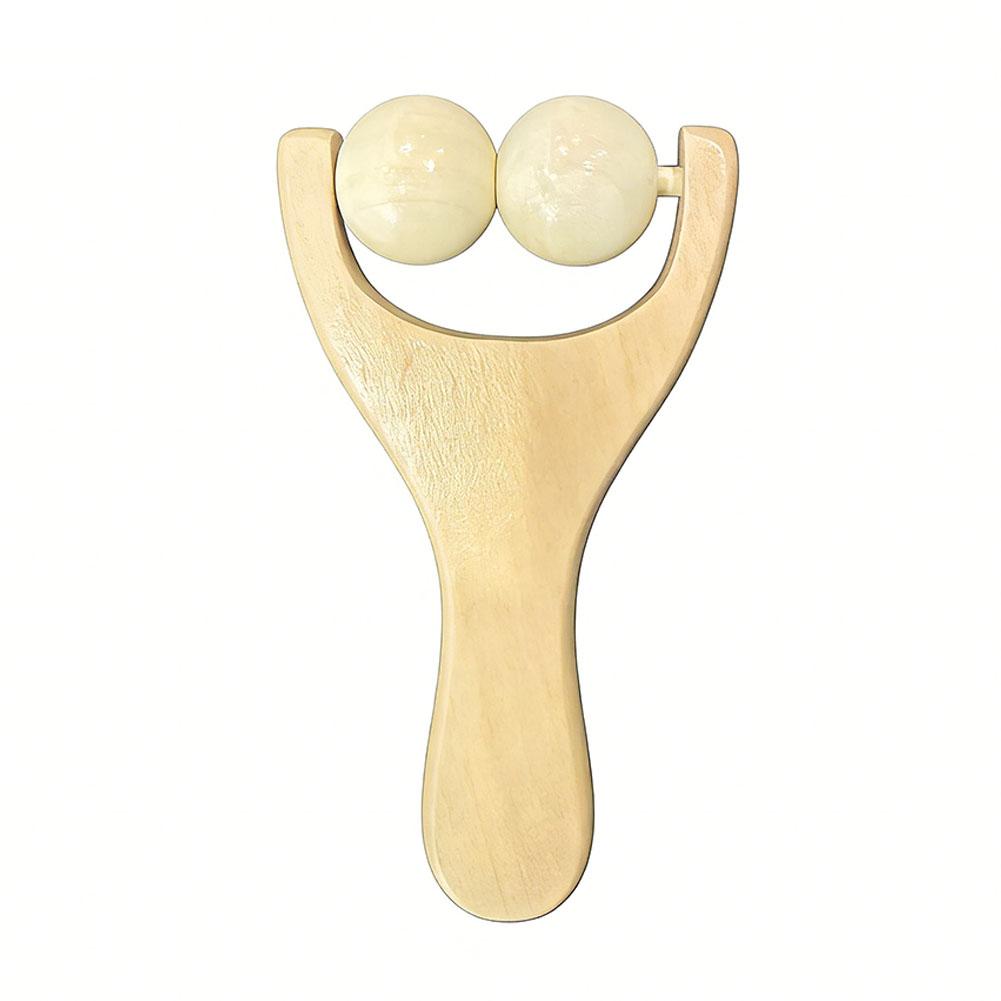Wooden Roller Massager Therapy Body Massager Face Shoulder Neck Hand Push Rolling Massager Body Soothing Relaxing Massage Tools