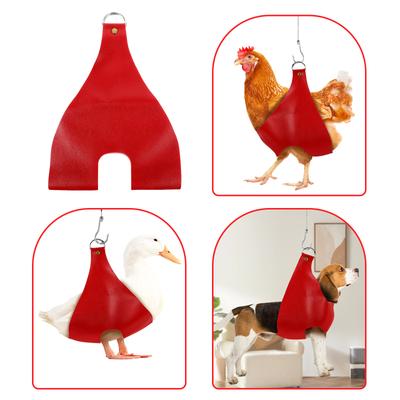 Chicken Holder Bag PU Material Lightweight Portable Sling Carrying Bag for Rooster Poultry Transport Chicken Holder