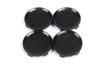 Caps for Discs (4 Pcs, Black) 49/42 Mm