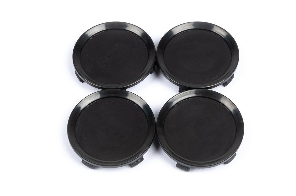 Caps for Discs (4 Pcs, Black) 49/42 Mm