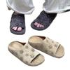 2025 new thick-bottomed round-headed Boken drag fish mouth open-toed cool slippers women's one-pedal heavy industry rivets flower slippers