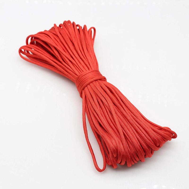 Economic 31 Meters DIY Paracord For Jewelry Keychain Making 5mm Flat Rope 4 Colors Available Outdoor Climbing Rescue Thread
