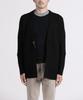 Panicale Black Shawl Collar Open Cardigan