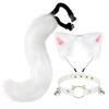 Nouveau Renard Queue de Loup Fait Main Oreilles de Loup Renard Serre-tête et Queue en Fausse Fourrure pour Halloween Accessoires de Costume de Cosplay Cosplay