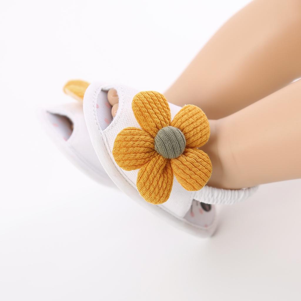 MYGGPP Sunflower Baby Princess Sandals Baby Sandals Female Small Princess Soft Bottom Summer New 0-12 Months