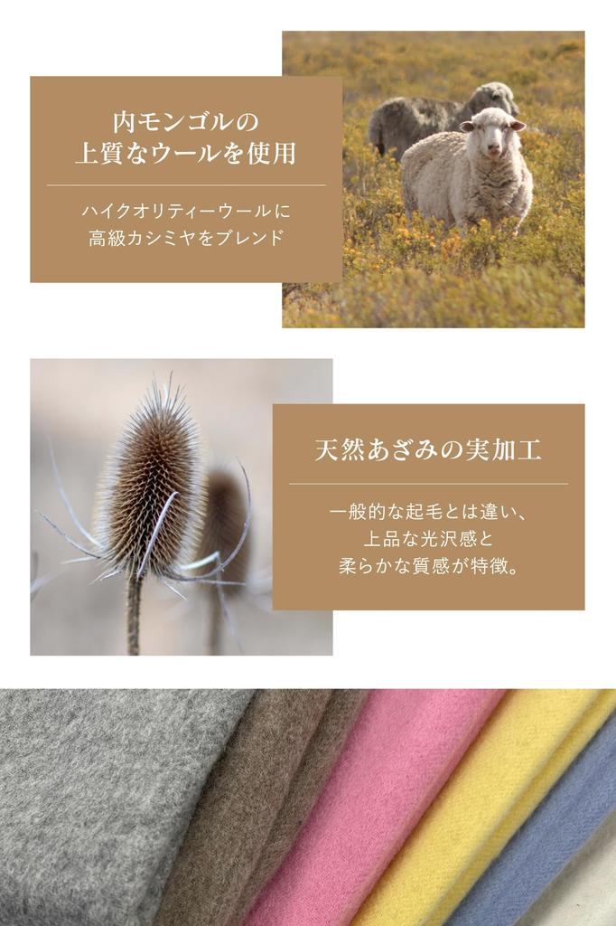 Vita Natur Reversible 185cm X Check Pattern Cashmere-Wool Scarf, 95% Wool, 5% Cashmere, Men's, 30cm, (Gray)