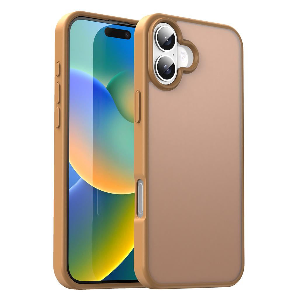 For iPhone 16 Case Skin Touch Matte Anti Drop TPU PC Phone Back Cover