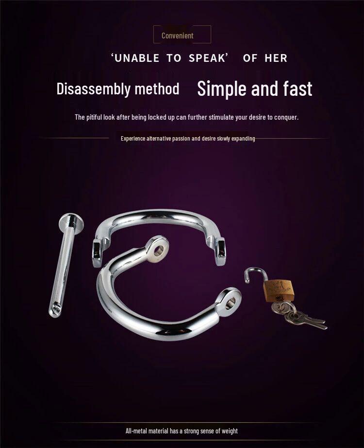 Openable Stainless Steel Handcuffs: Detachable Kinky Restraint Toy for Couples