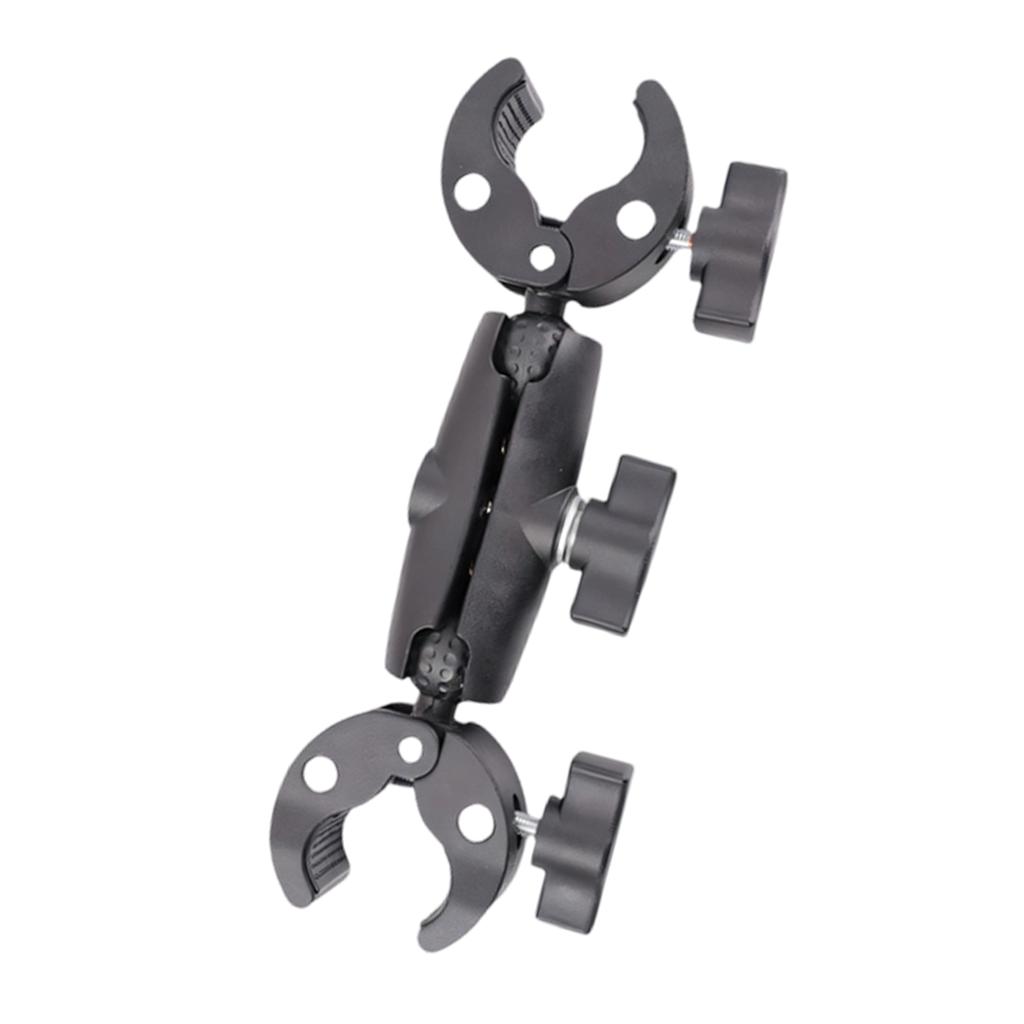 Shockproof Flexible Double Arm Bike Camera Holder for Stable Video Recording with Quick Release and Wide Compatibility