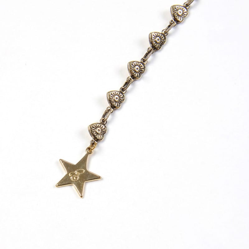 Eireve BABY CONCHO HEART BELLY CHAIN NECKLACE (ANTIQUE GOLD)