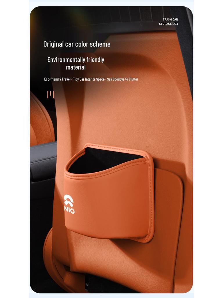 NIO In-car Trash Can & Storage for EC6 ES8 ET7 ET9 - Seat Back Box & Door Umbrella Holder.